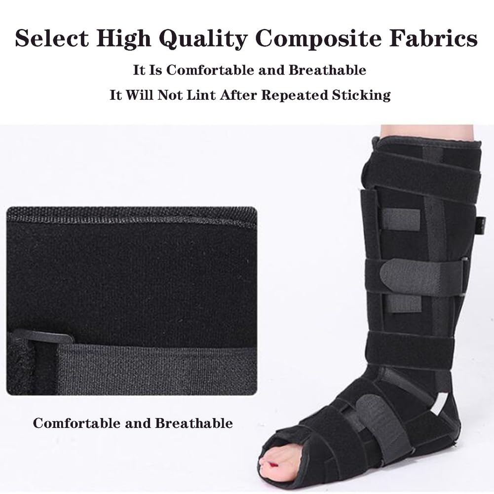 Tobillera para Hombre Y Mujer, Férula Nocturna para Fascitis Plantar, Inmovilizador Ortopédico para Dormir, Ideal para Fijación Ósea O Soporte En Caso De Fractura, Izquierda, L