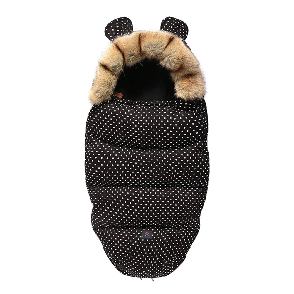 Sacos de Abrigo Carritos Saco de Silla Otoño Invierno Térmica Suave Cómodo Aire Libre Windproof Adecuado Universal Cochecito Silla de Paseo Sillas de Coche (Negro)