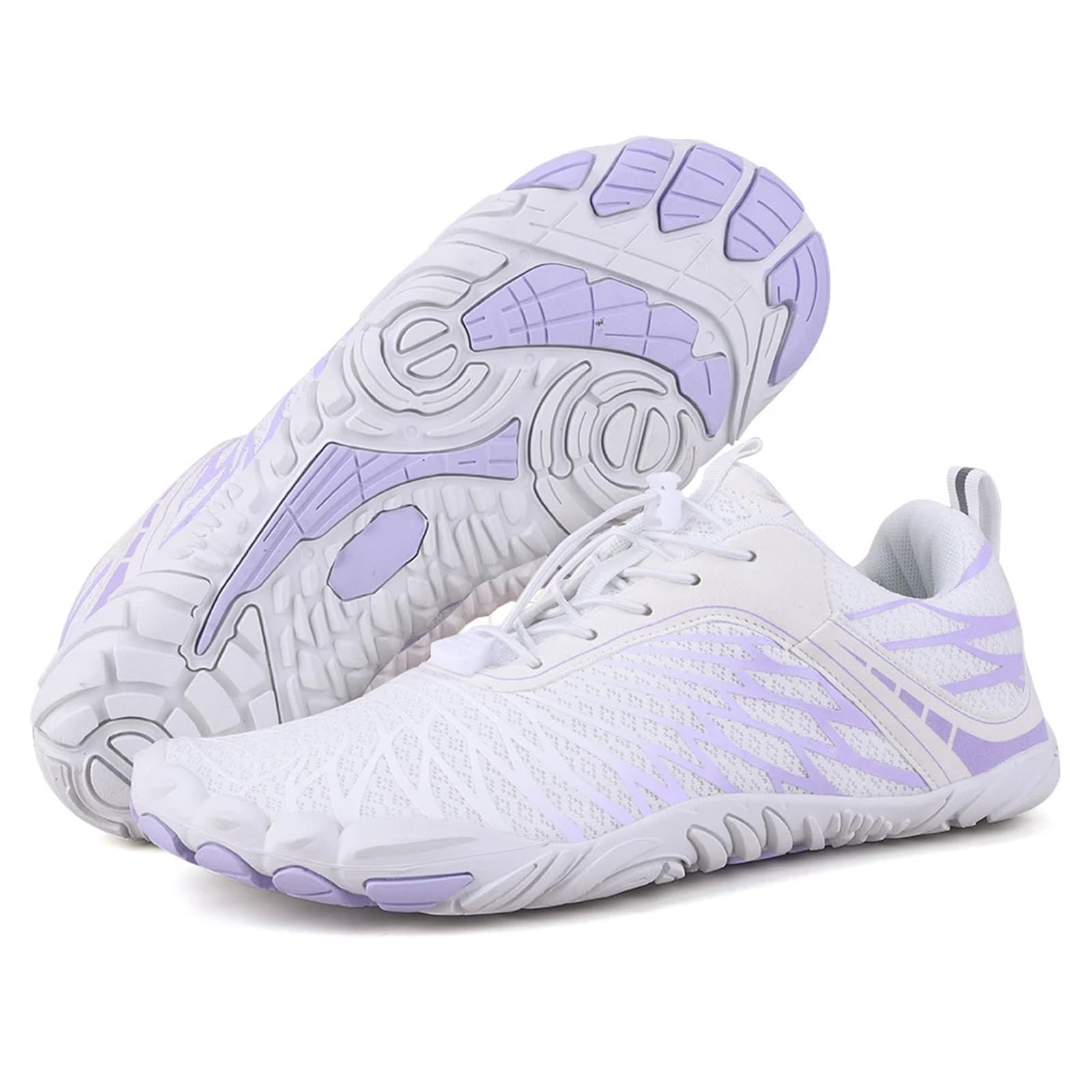 Scarpe da Guado Unisex Scarpe da Nuoto Scarpe da Acqua Donna Uomo Scarpe da Ginnastica A Piedi Nudi Sandali da Spiaggia All'aperto Scarpe da Montagna(Purple,46)