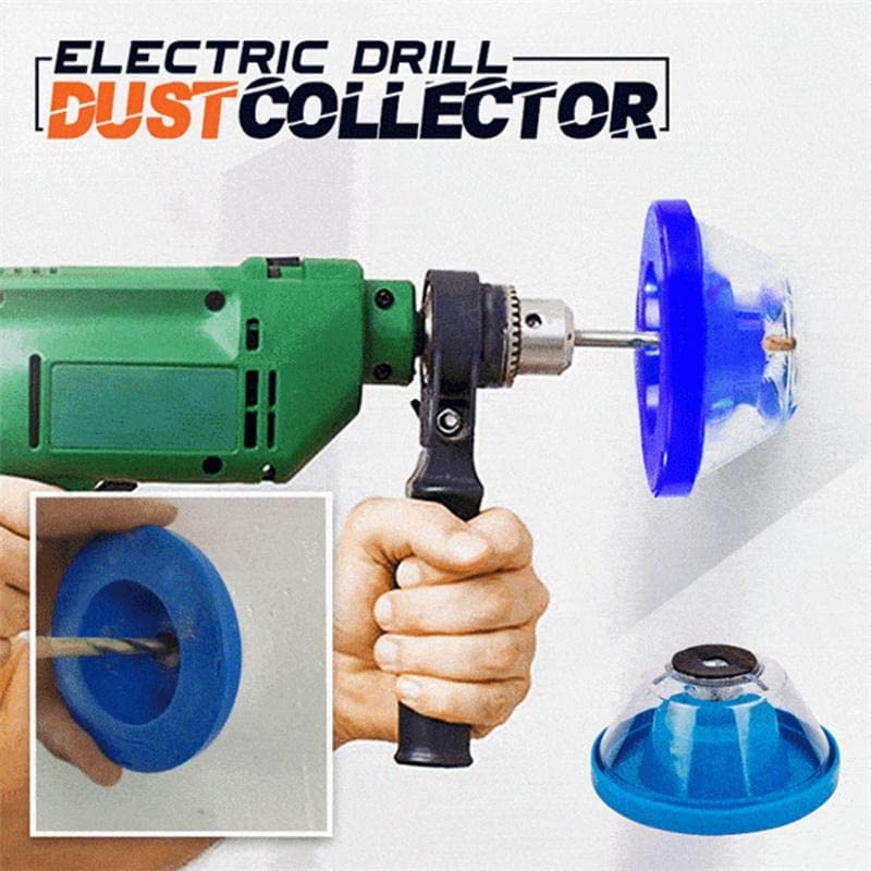 Image of JIAVAXA Drill Dust Collector Catcher Attachment, Electric Drill Dust Cover Ash Bowl Accessory Dustproof Device Electric Hammer Drill Dust Collector For Home Reusable Drilling Wood Wall Working