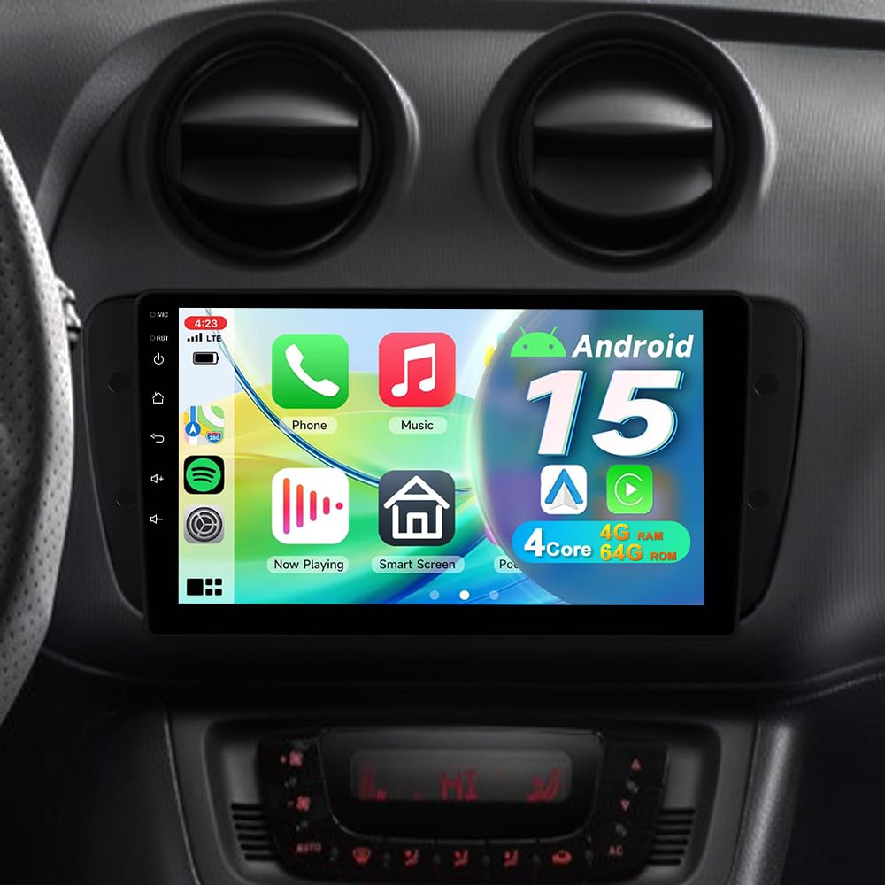 9" 4+64GB Autoradio pour Seat Ibiza MK4 6J 2008–2014