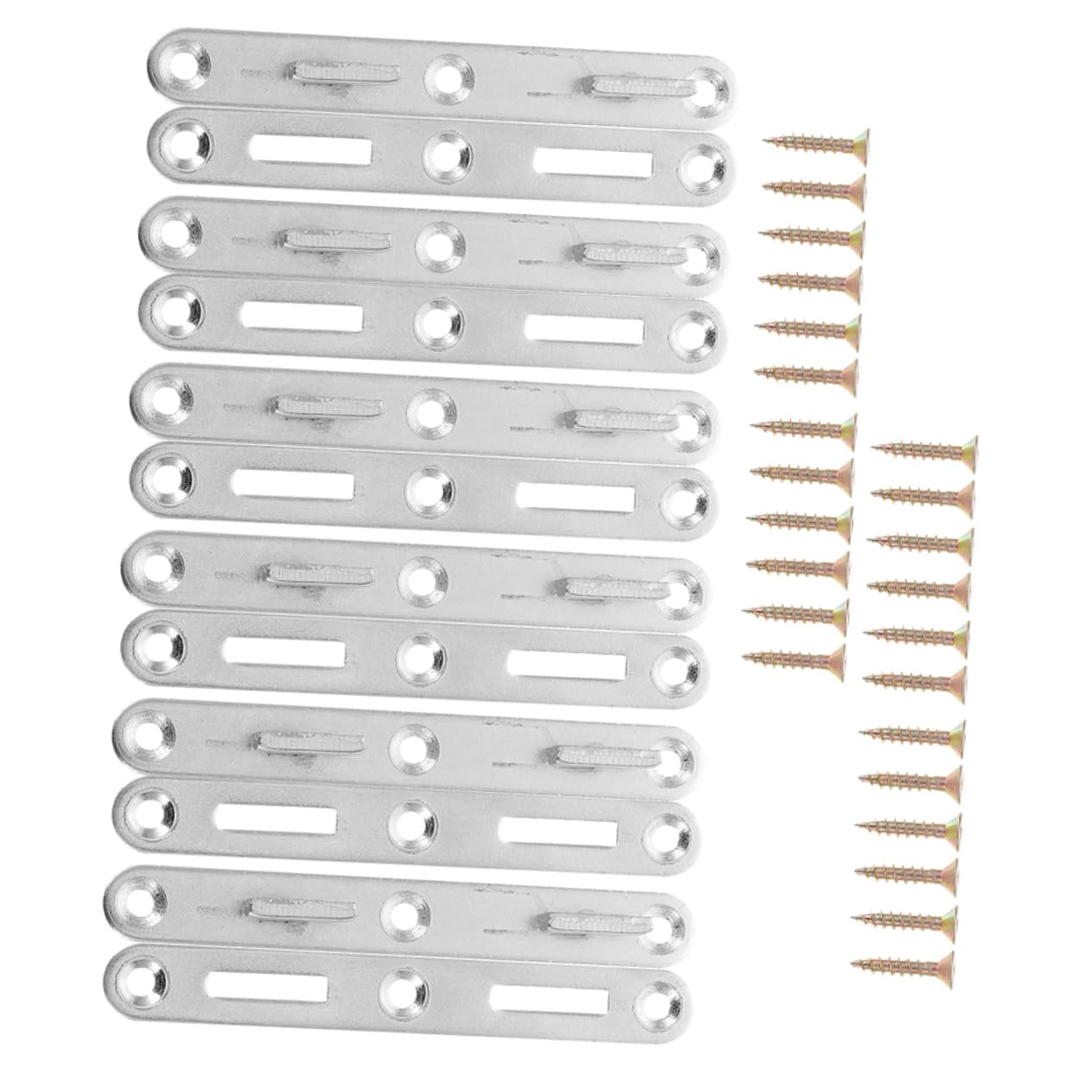 Fixations Charnières Barres de Lit Cadres Bois Accessoires Meuble x6