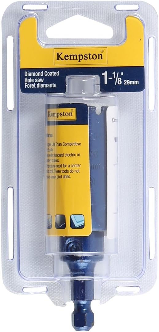 88031 Kempston Diamond Hole Saw, 1-1/8"