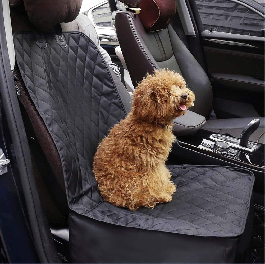 Docamor Dog Front Seat Cover for Cars Water Resistant Nonslip Backing with Anchor Car Seat Protector for Dogs & Pets