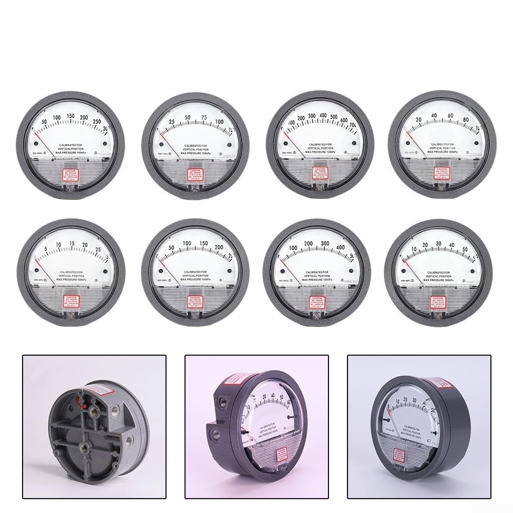 Barometer,Barometer Analog,Differenzdruckmessgerät Barometer Analog Mikromanometer Zeiger Luftmessgerät(0-30pa)