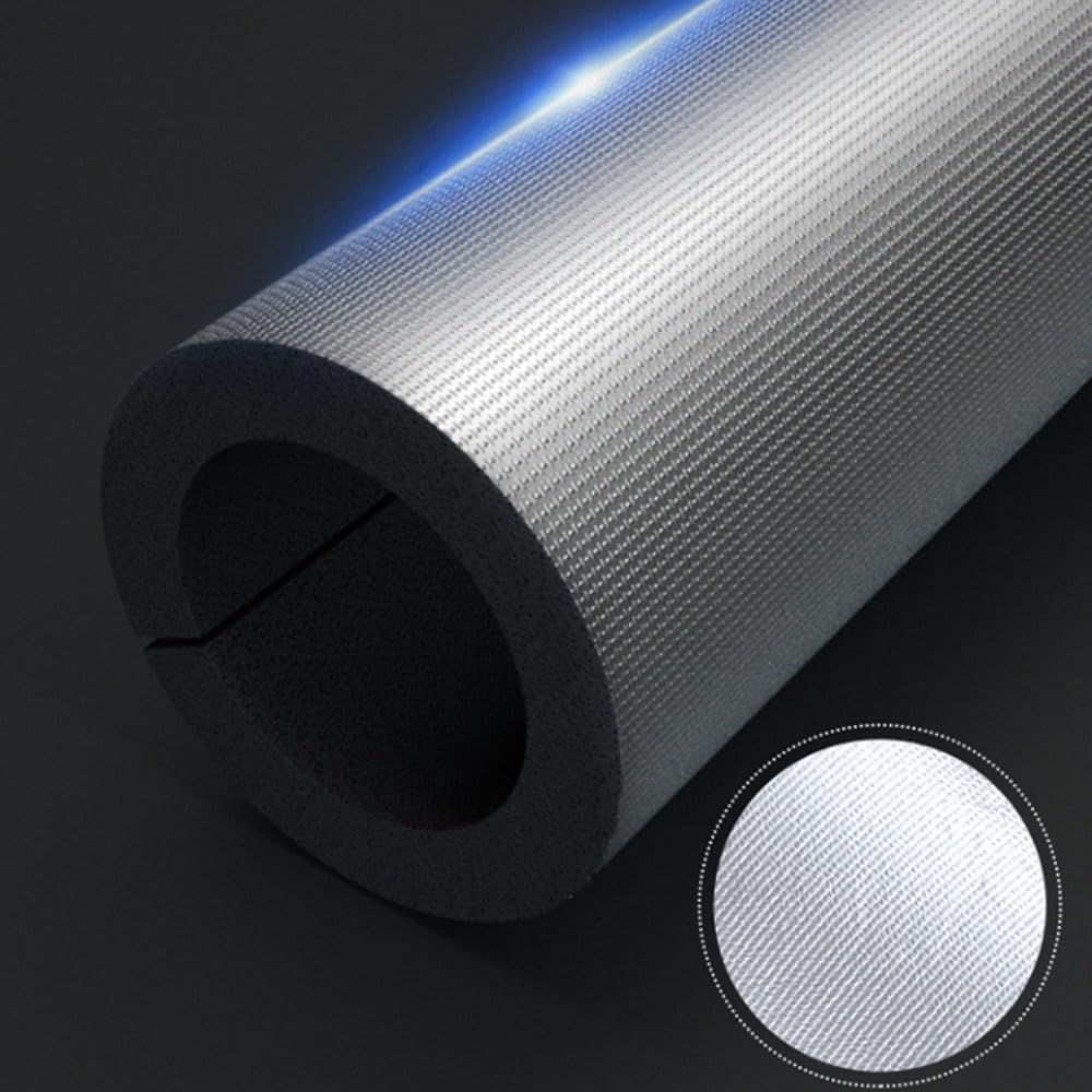 Tubo isolante in schiuma per tubi, isolamento per tubi dell'acqua per esterni, isolamento per tubi AC, isolamento per tubi autosigillanti da 3,5 cm x 3,5 m
