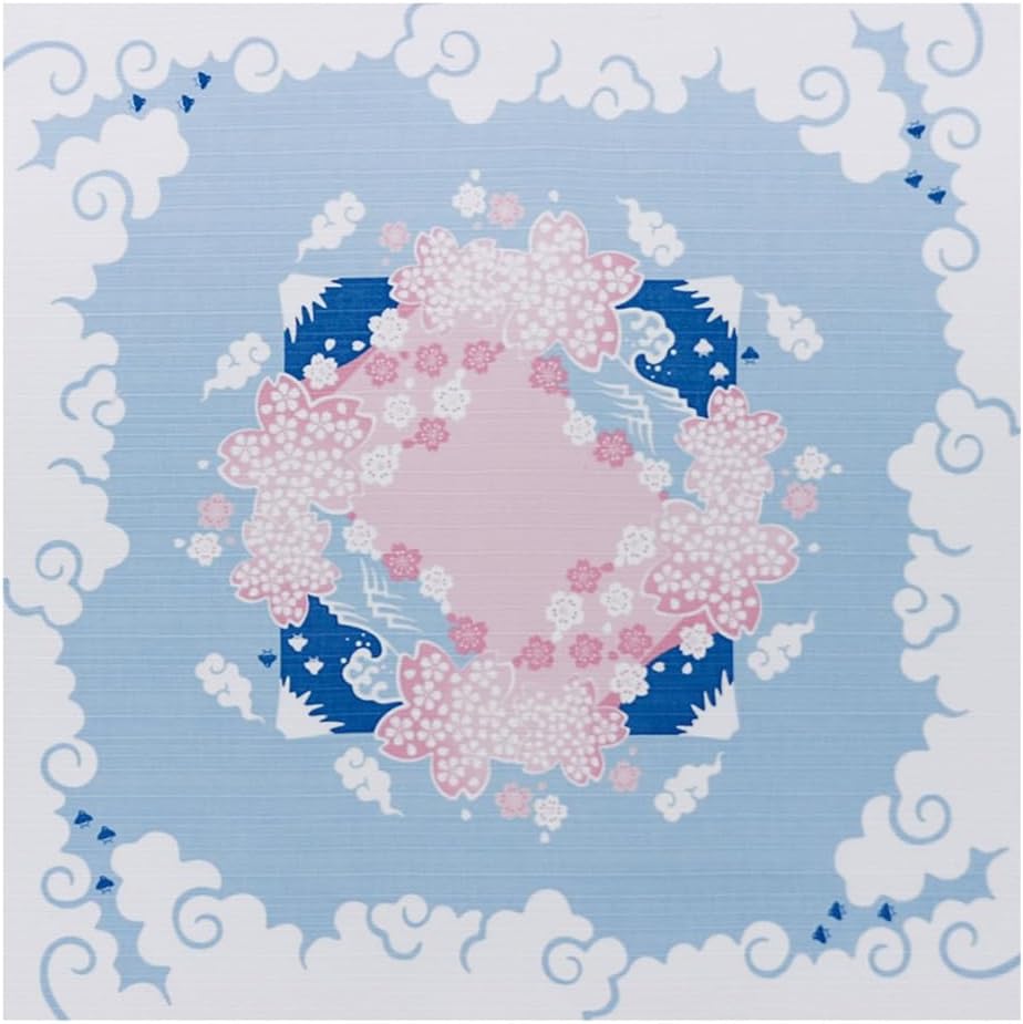 Miniatura 2 de Furoshiki - Paño de envoltura tradicional japonés, fabricado en Japón, 100% algodón, 19.7 x 19.7 pulgadas (Mt.FujiFujisan)