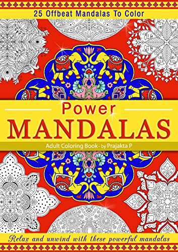 Power Mandalas Coloring Book For Adults, Spiral Bound Paperback, Stress Relieving Intricate Offbeat Mandalas For Grown-Ups #TOP5