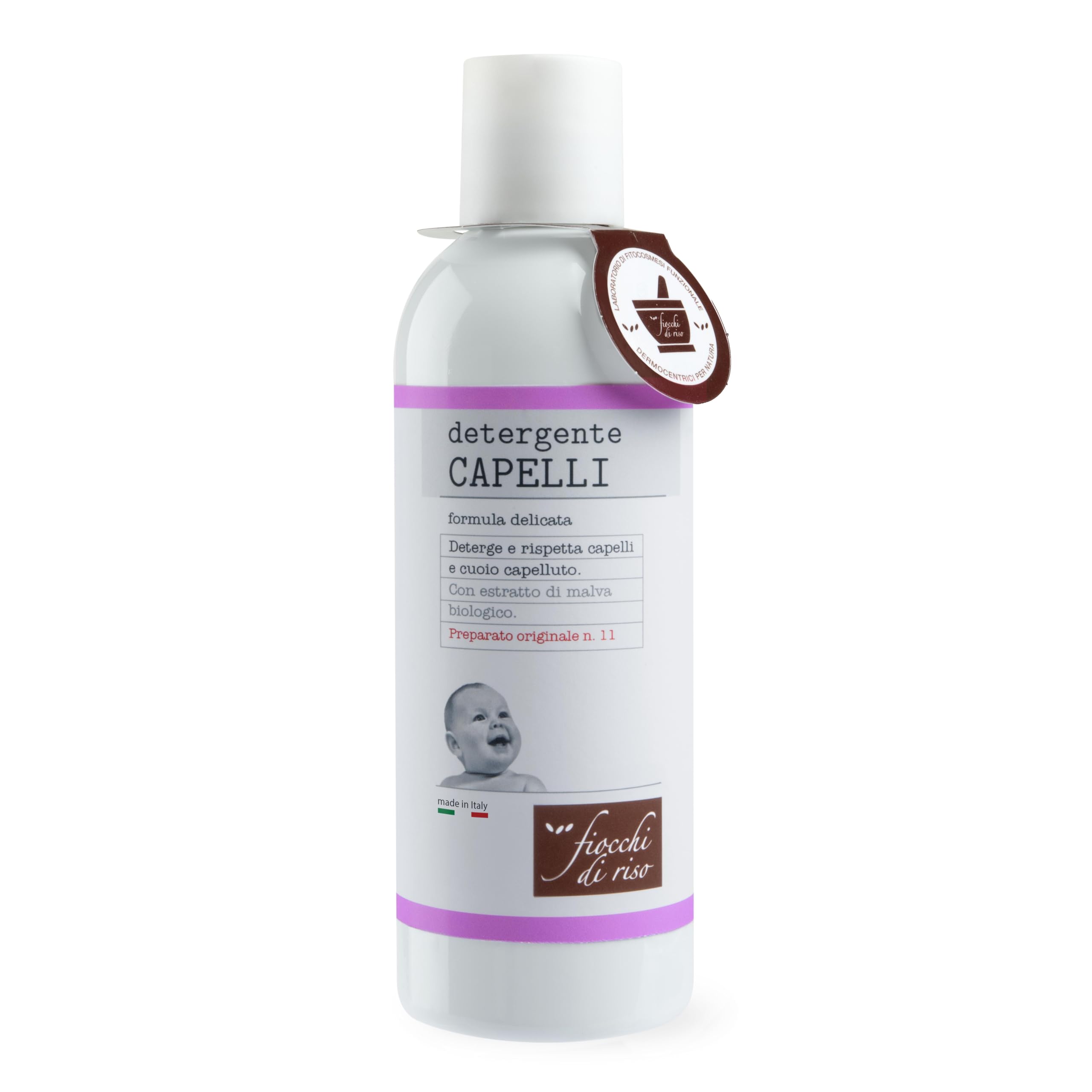 Detergente Corpo Fiocchi Di Riso Per Neonati 200ml - Delicato Sulla Pelle Sensibile - Con Olio Di Oliva E Babassu Bio