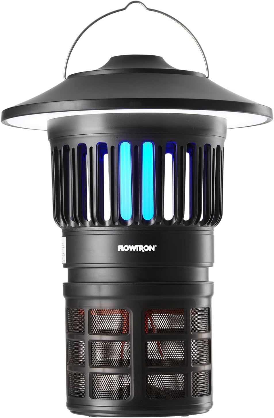 Flowtron Bug Trap Lantern | 2-in-1 UV Mosquito Trap & LED Camping Lantern, 21000 Sq Ft Coverage, 4000mAh Rechargeable Battery, Cordless Insect Trap with Fan for Patio Backyard Indoor Outdoor