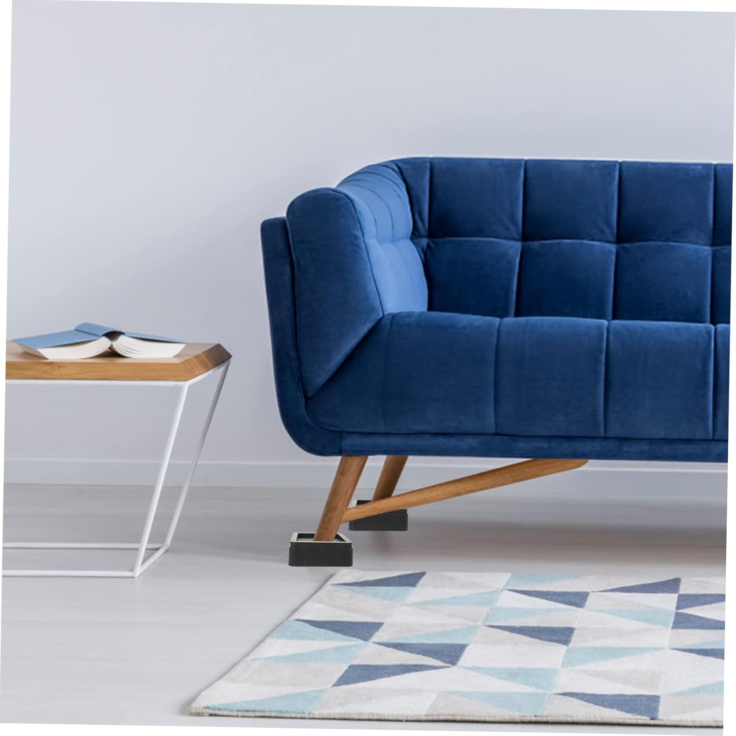 ABOOFAN 4pcs Adjustable Bed Risers Furniture Pad Bed Frame Riser Blocks Non-Slip for Floor Protection for Home Hotel