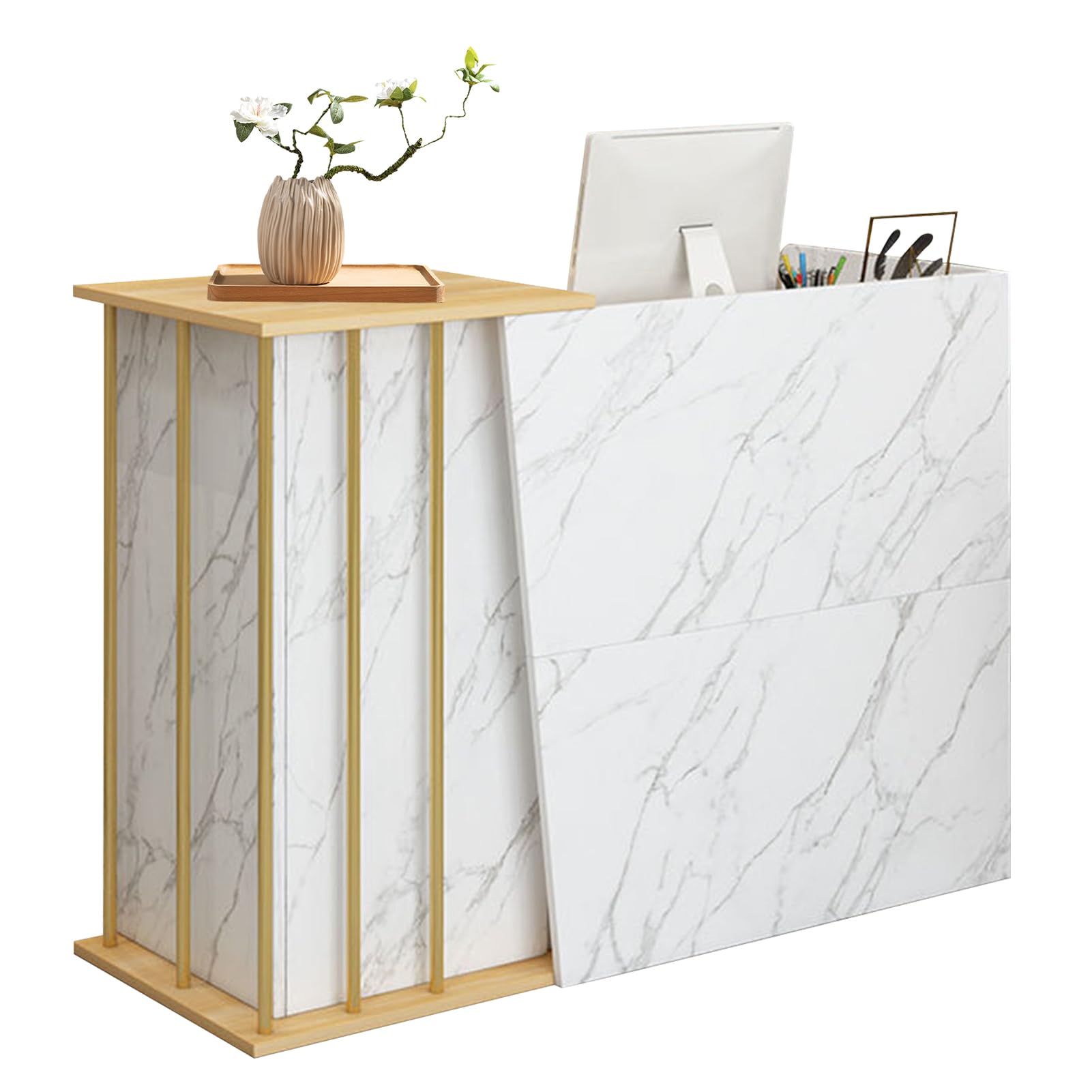 Comptoir caisse reception counter avec tiroirs de rangement GAOXIAO meuble d'accueil