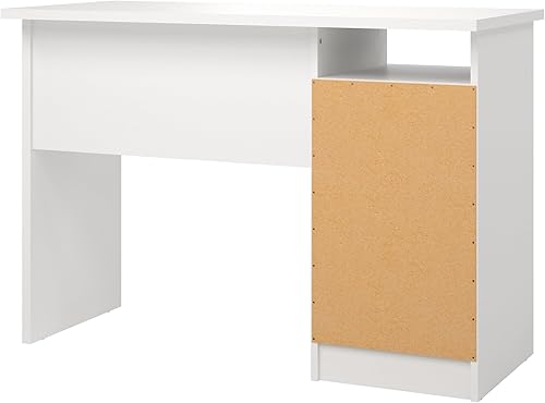 Miniatura 6 de Tvilum Escritorio de 4 cajones, moderno escritorio de oficina blanco con almacenamiento, escritorio compacto y funcional para el hogar u oficina