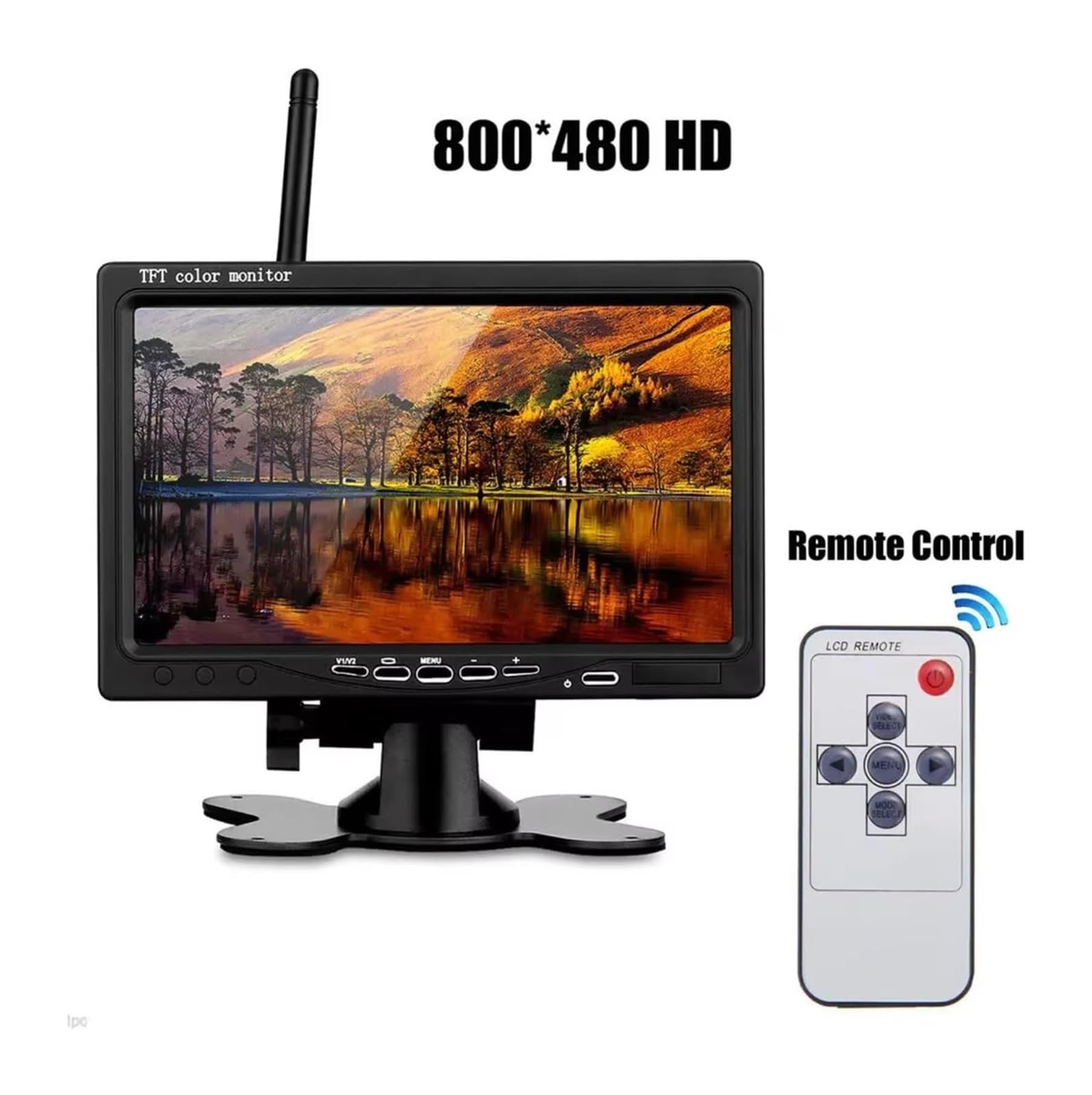 Cámara Visión Trasera Inalámbrica para Camión 7 Pulgadas 12 V-24 V Camara Marcha Atras(Wireless Monitor)