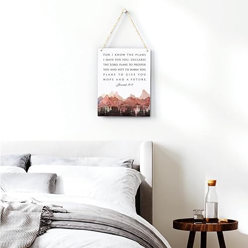 Miniatura 3 de Decoración inspiradora para I Know the Plans I Have for You Jeremiah 2911, regalos cristianos, versículo de la Biblia, arte de pared, letrero