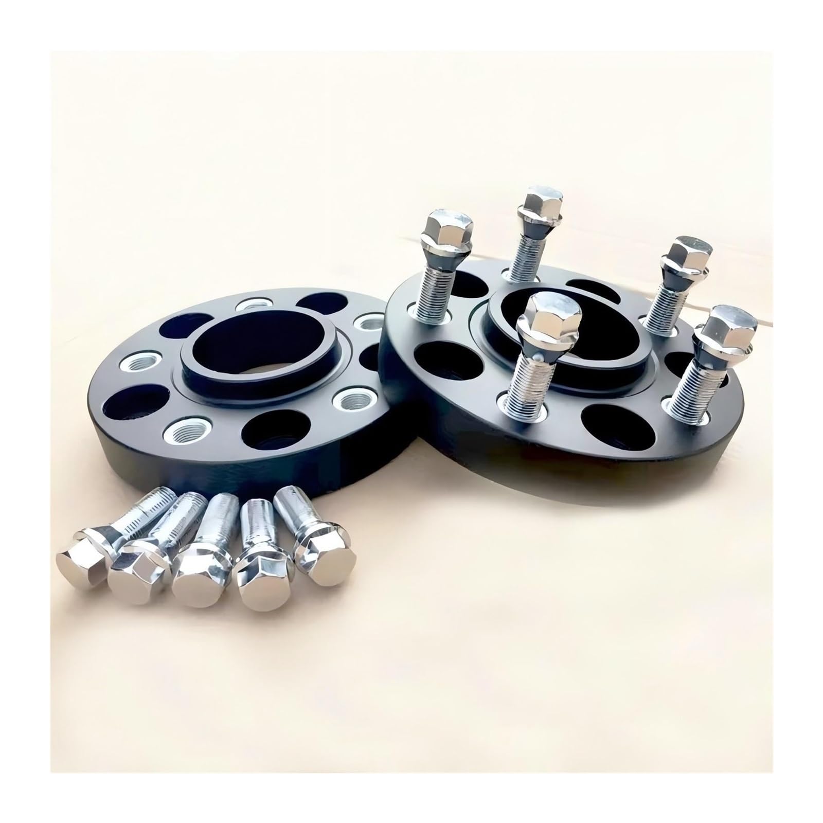 Entretoises de roue de voiture Adaptateur d'entretoises de roues en aluminium, 2 pièces 30mm 5x130 71.6 + 10 14x1.5 boulons coniques pour plus courts