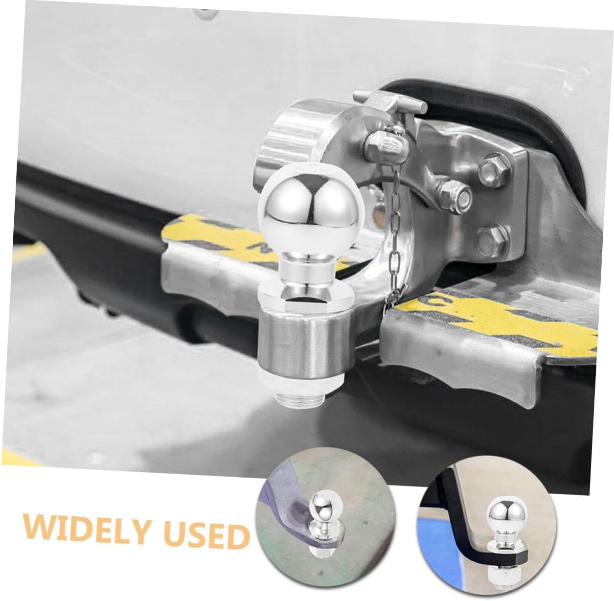 Cabilock Heavy-Duty Trailer Hitch Ball Connector High-Temperature Resistant Tow Ball for Trailers RV Hitch Accessory