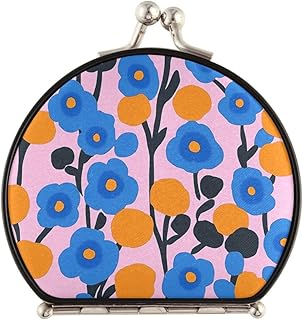 Blue and Orange Flowers Blush Double-Sided Mi...