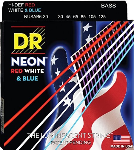 Dr Cordes Nusab630 30–125 Medium Lot fabriqué à la main Neon USA Drapeau avec revêtement à 6 cordes Cordes de contrebasse - Les Beatles, Paul McCartney, John Lennon, RIngo Starr, George Harrison Dr Cordes Nusab630 30–125 Medium Lot fabriqué à la main Neon USA Drapeau avec revêtement à 6 cordes Cordes de contrebasse