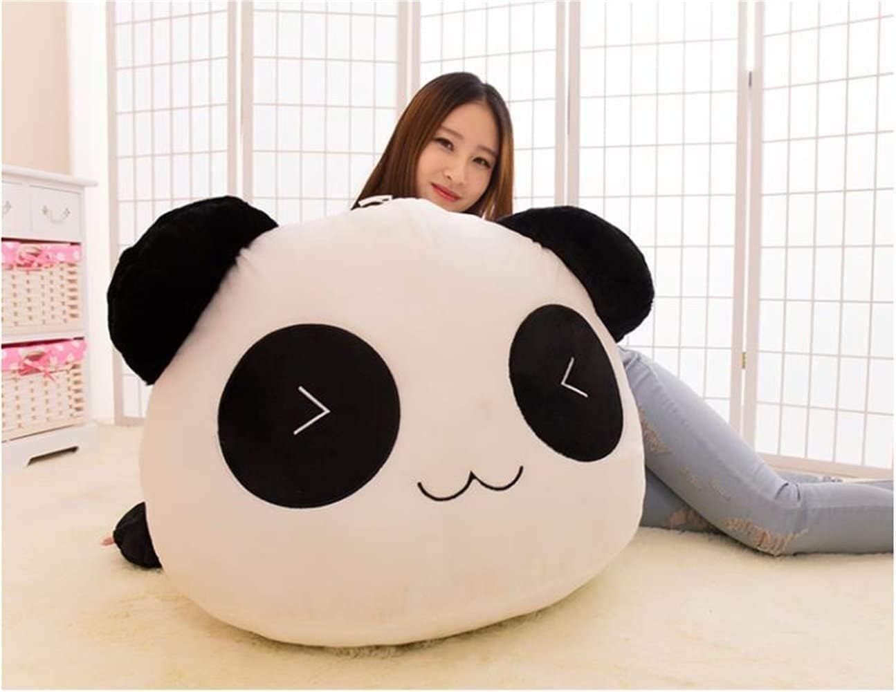 Peluche a forma di panda, cuscino di peluche, regalo carino per bambini e fidanzata, 70 cm