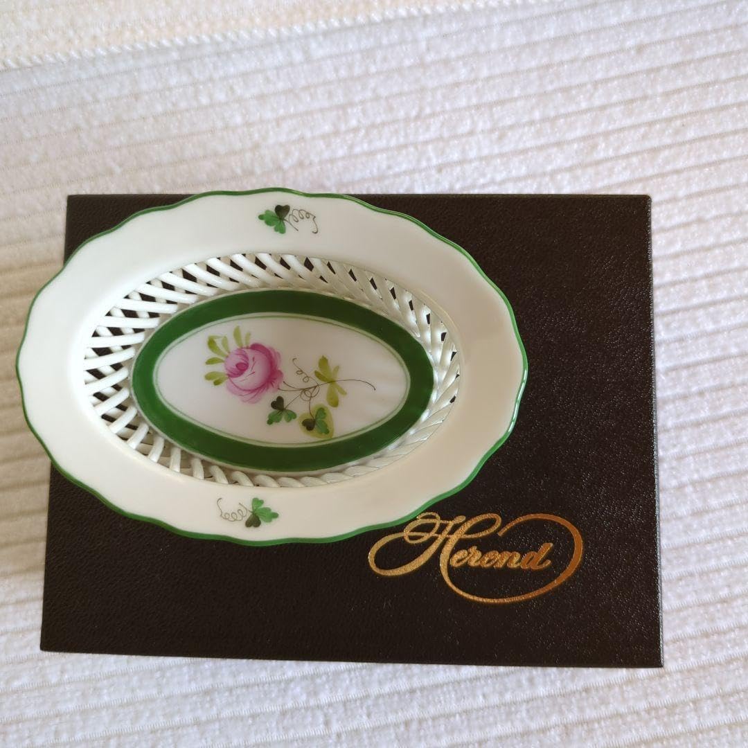 【新品】ヘレンド　ウイーンのバラ　バスケットワークトレー ヘレンド ウイーンのバラ バスケットワークトレー HEREND】ヘレンド