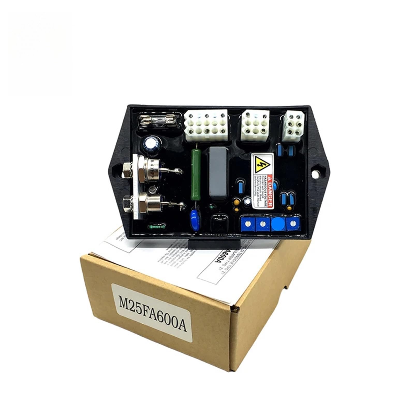 1 pieza M25FA600A AVR Generador sin escobillas Regulador de voltaje automático Estabilizador Piezas repuesto