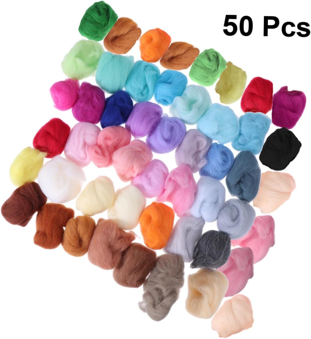 TOPPERFUN Complete Felting Needle Kit Hand Carders for Wool Roving Felt Projects