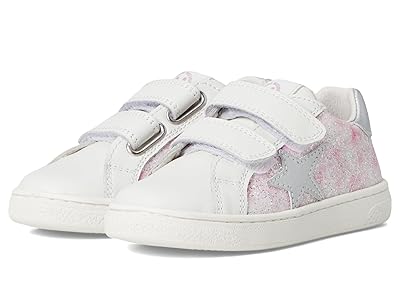 Naturino Pinn VL (Toddler/Little Kid) Girls Shoes White/Pink/Silver : EU 30 (US 12.5 Little Kid) M, Leather