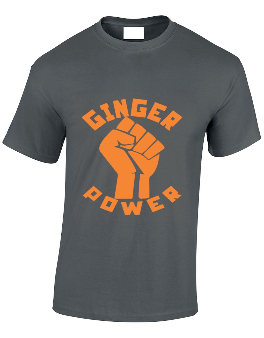Crown Designs Men's Charcoal Ginger Power Novelty Gifts For & Teenagers T-Shirts Tops - /Small