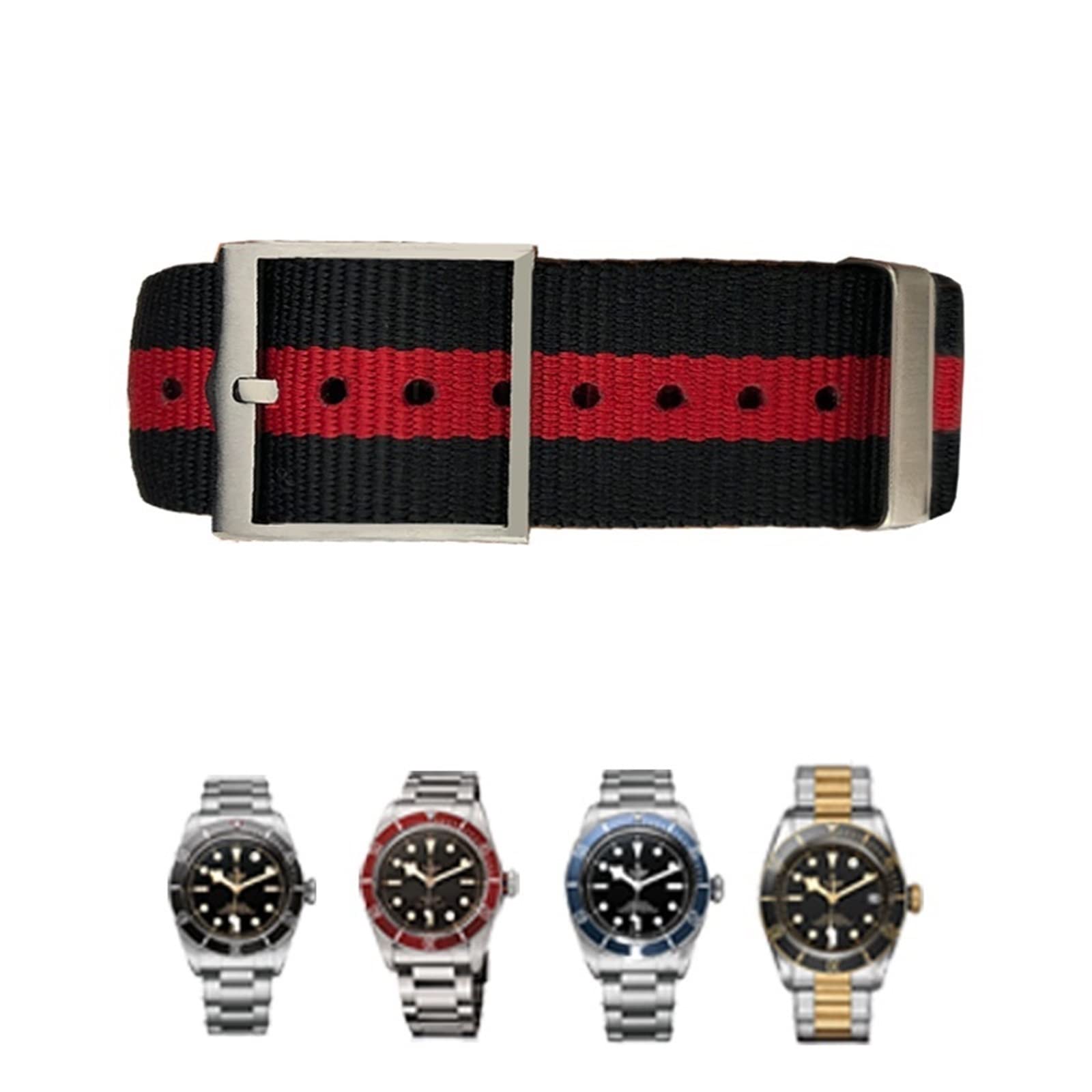 Bracelet montre nylon tissé 19mm pour vos aventures et le quotidien