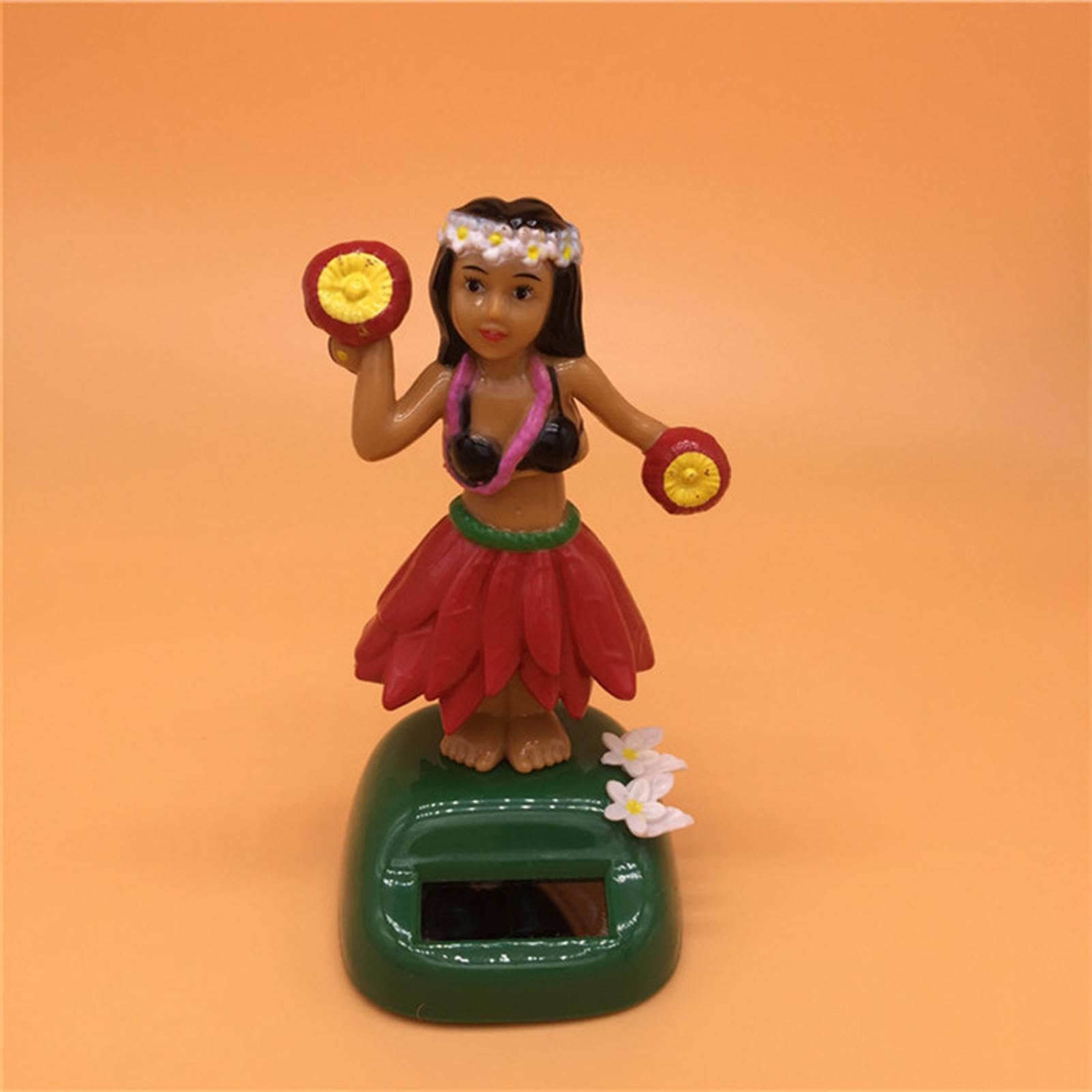 Zibeem Solar Powered Dancing Hawaiian Girl Toy For Car Dashboard Decoration | Dancing Toy Figure Dashboard Doll | Solar Dancing Figures Shaking Doll For Car Dashboard & Home Decoration