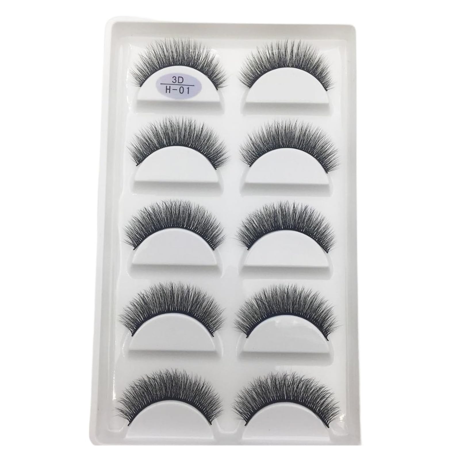UAMOU 10 50 Boxes 5 Pairs 3D Mink False Eyelashes Hair Natural Cross Long Messy Makeup Fake Eye