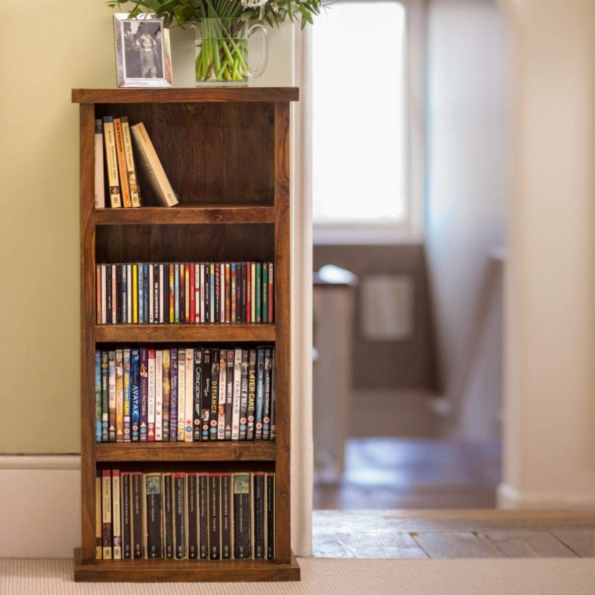 TANWAR HANDICRAFT Solid Wood Book Shelf | Book Rack | Book Cabinet with 3 Shelf-image-22