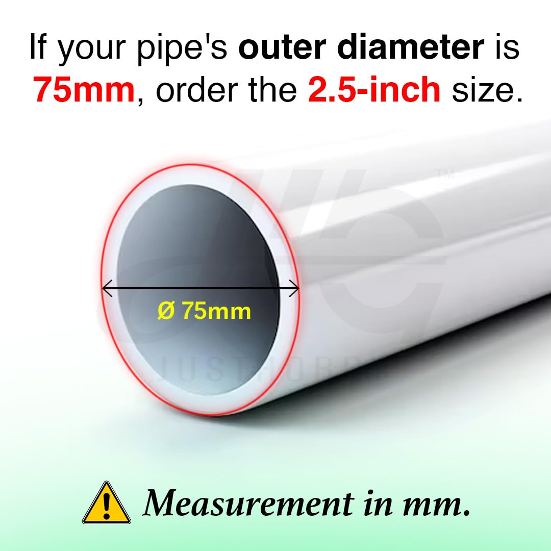 JustHobby PVC Pipe Fittings | Non-Return Valve (NRV) | Anti-Rat Drain Flap Gate Valve | Backflow Preventer for Water Tanks & Bathroom Drainage (2.5-Inch (75mm)) 3