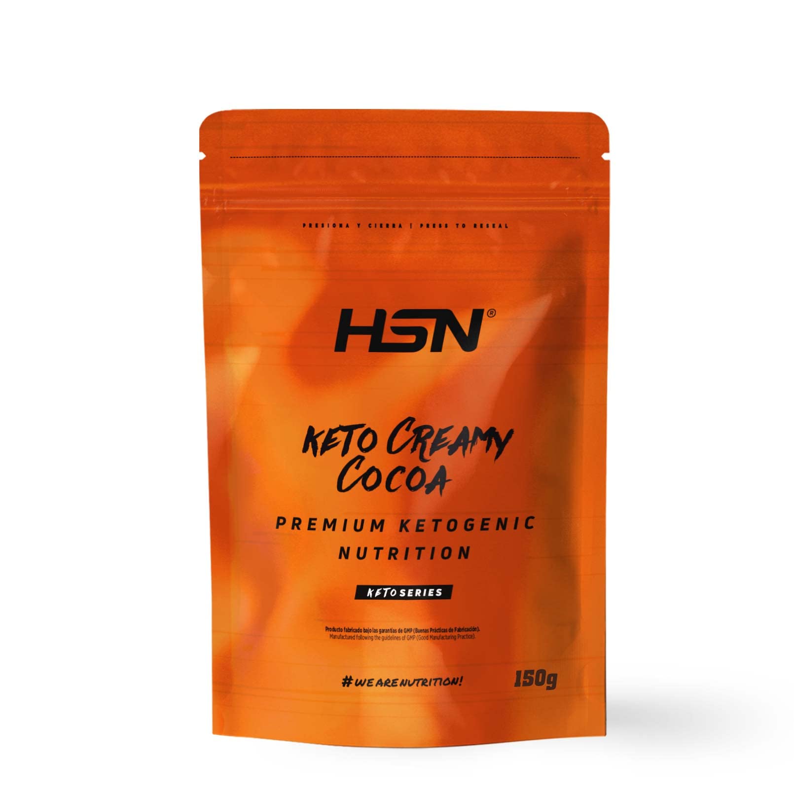 HSN Keto Cacao Cremoso (MCT + GHEE) | 150g | Ideal Dieta Cetogénica | Sin Azúcares Añadidos | Alto en Fibra (Inulina Orafti®HSI) | No Incluye Dosificador | No-​GMO, Vegetariano, Sin Gluten