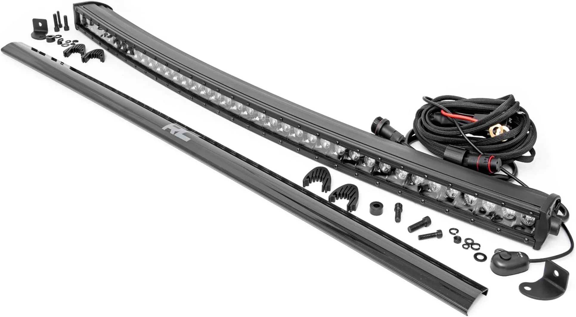 Rough Country " 40"" Cree LED Single Row Curved Light Bar - 72740BL", black series