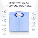 CROWN Diamond Deluxe Personal Weight Machine Analog Scale Up to 130kg | Precision Body Weight Scale | Durable Bathroom Weighing Machine with Anti-Slip Platform, Sky Blue gallery image