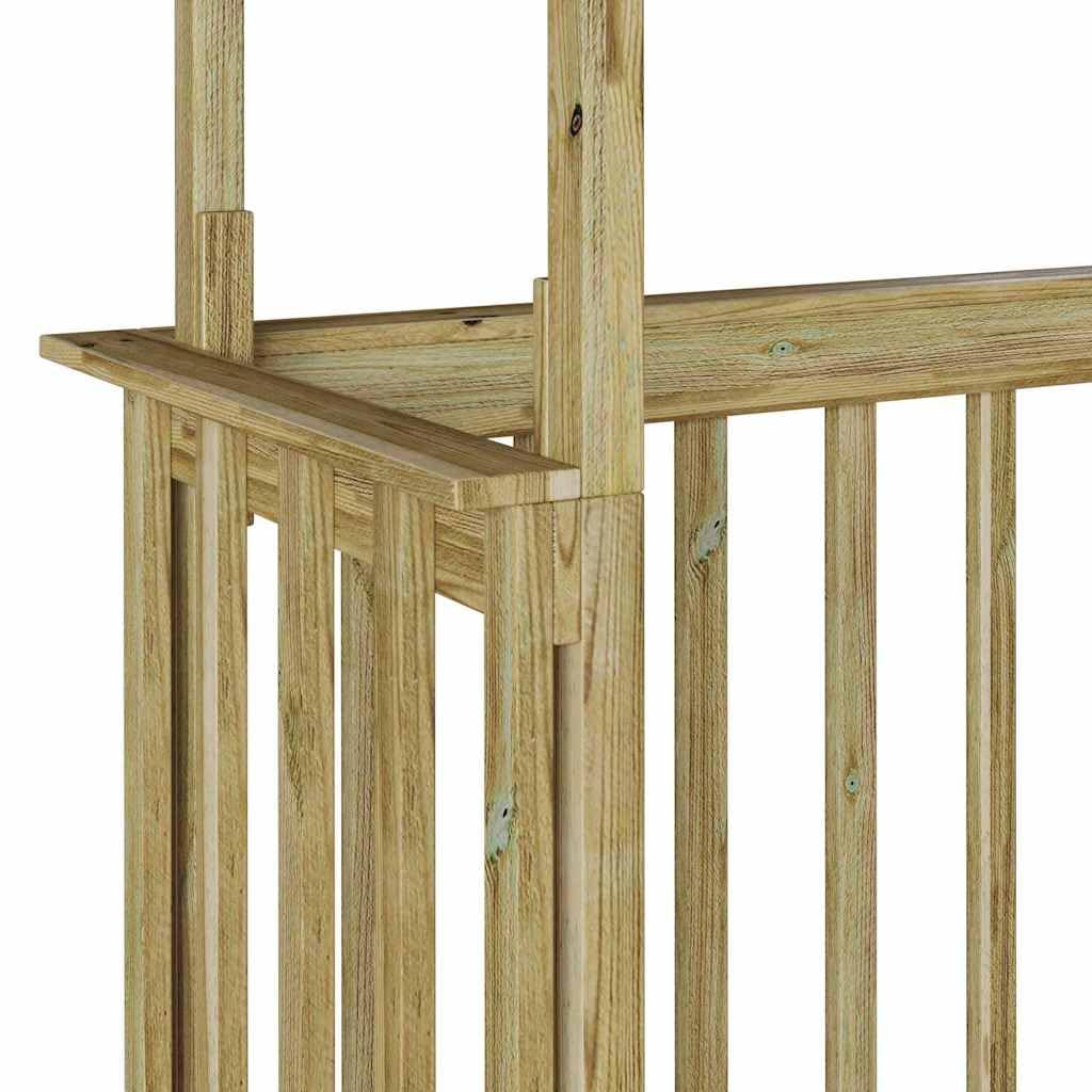 Schronisko na grilla, 133,5 x 63 x 200 cm, z impregnowanego drewna sosnowego, minimalistyczna budka na świeżym powietrzu z nowoczesnym wzornictwem, do ogrodu lub tarasu, praktyczna przestrzeń do