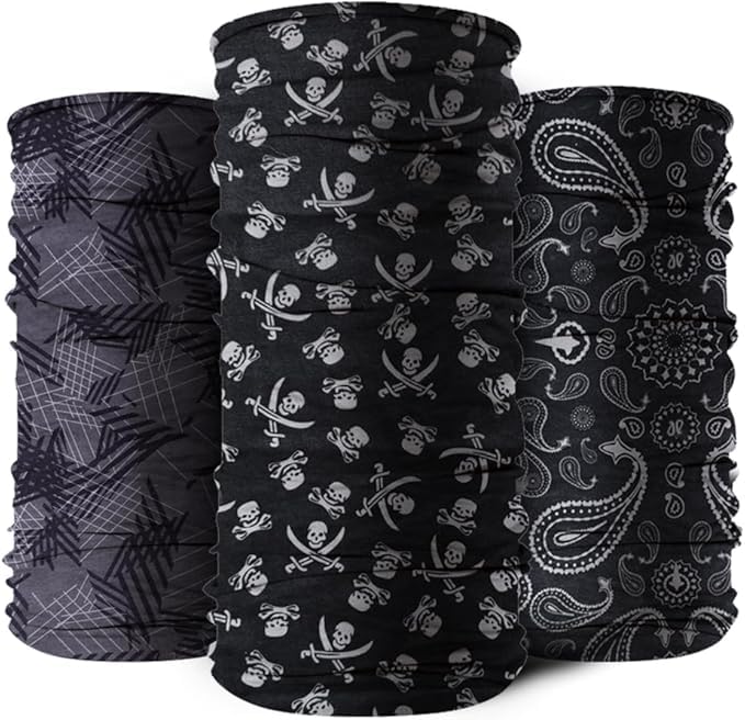 Image of 6-Pack Balaclava Face Mask for Men & Women - UV Protection Neck Gaiter, Multi-Use Cycling Mask & Breathable Headband
