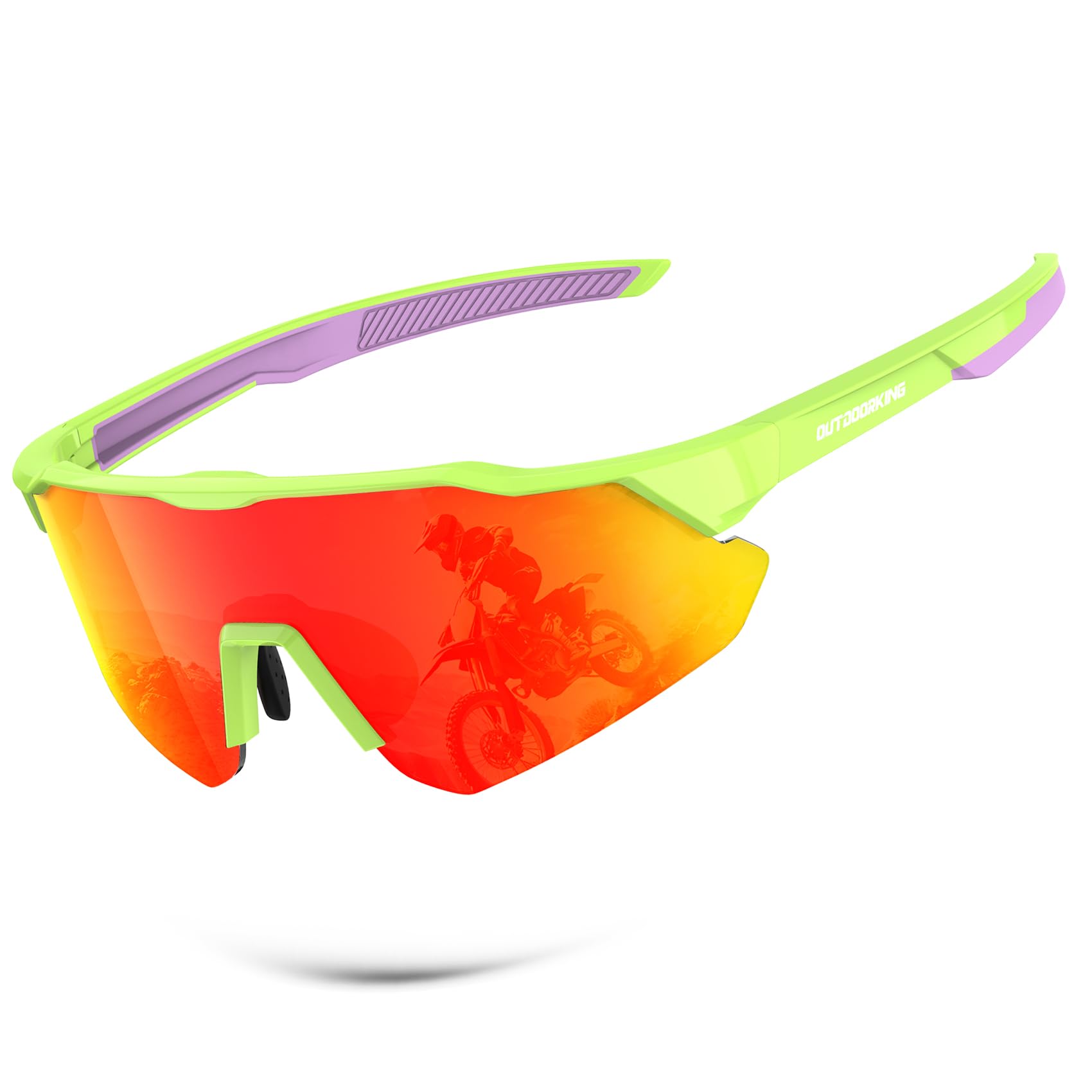 Sport Polarized Sunglasses for Men and Women, Stylish and Lightweight Cycling Sunglasses with UV400 Protection