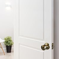 Vista 4 de Design House 728345 - Pomo universal con llave para puerta de entrada de 6 vías (latón envejecido)