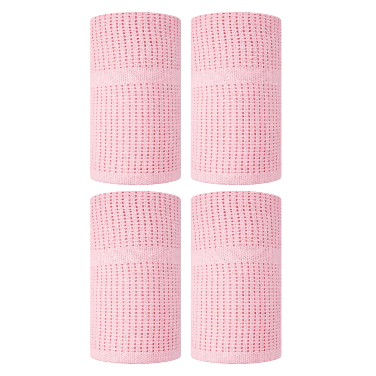 YöL Set of 4 Pink Cellular Cotton Baby Blankets 70cm x 90cm Breathable Soft Lightweight Newborn Blanket for Pram Moses Basket Cot Crib Nursery Essential Baby Bedding Swaddle