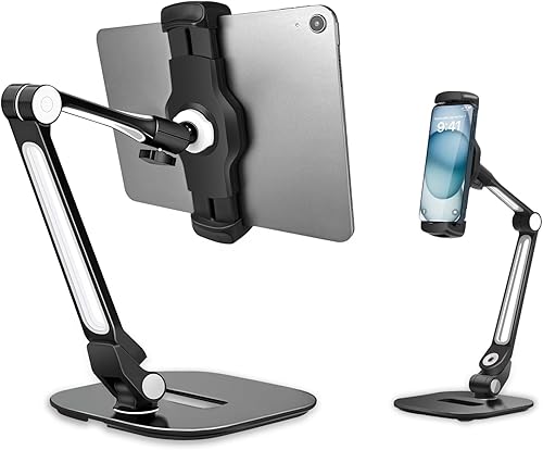 NLIEOPDA Soporte universal para tableta para dispositivos de 4.9 a 12.9 pulgadas, soporte de seguridad giratorio de 360° para iPad, iPad Air,