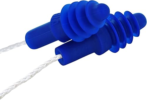 Howard Leight by Honeywell - Tapones para los oídos reutilizables con brida para Airsoft con cable de nailon blanco, 100 pares (DPAS-30W)