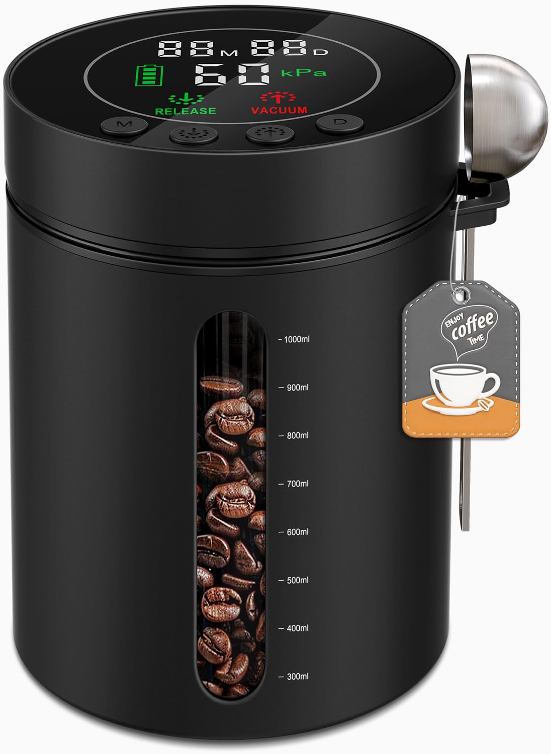 ZDXBO Automatic Vacuum Coffee Canister