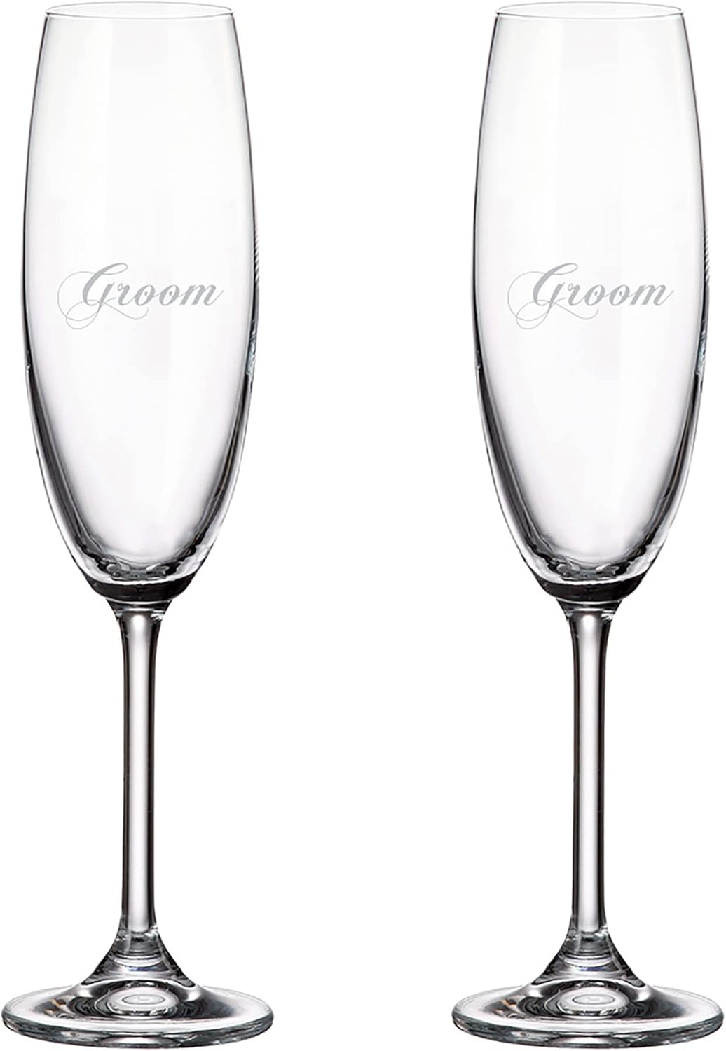 Cuisivin Groom & Groom Flute 220ml/7.5 oz - 2pk