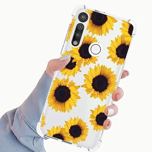 Miniatura 3 de Funda para Moto G Fast 2020, Motorola G Fast para niñas y mujeres, delgada, a prueba de golpes, patrón transparente, suave, flexible, TPU trasero,