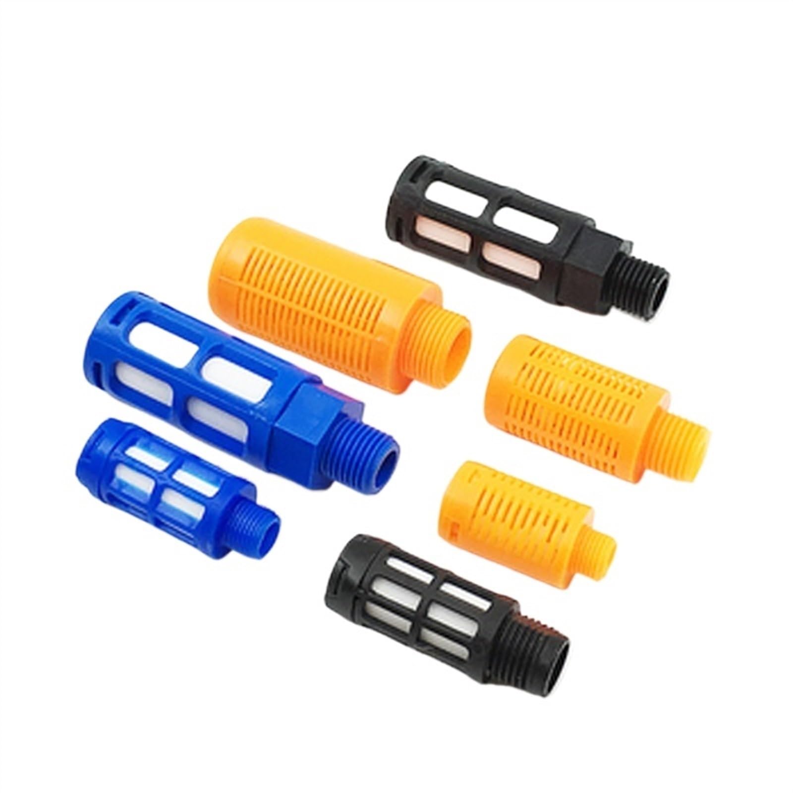 Silenziatori Pneumatici, marmitte, silenziatori Filtro antirumore con Filettatura Maschio Slip Lock for Pompa nebulizzatrice Nera(Psl-04-02)
