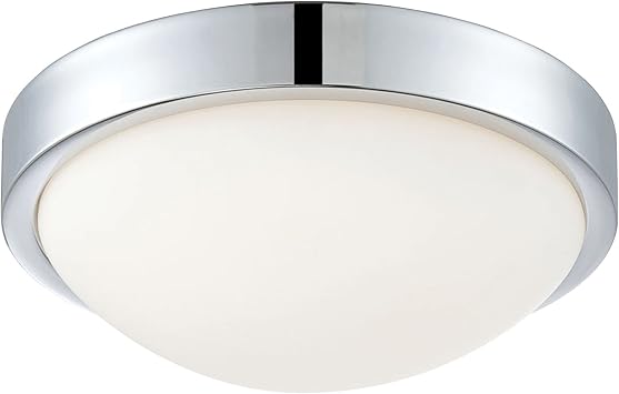 Elk Home FML401-10-15 Sydney 12.3 Wide 1-Light Flush Mount with Chrome Finish