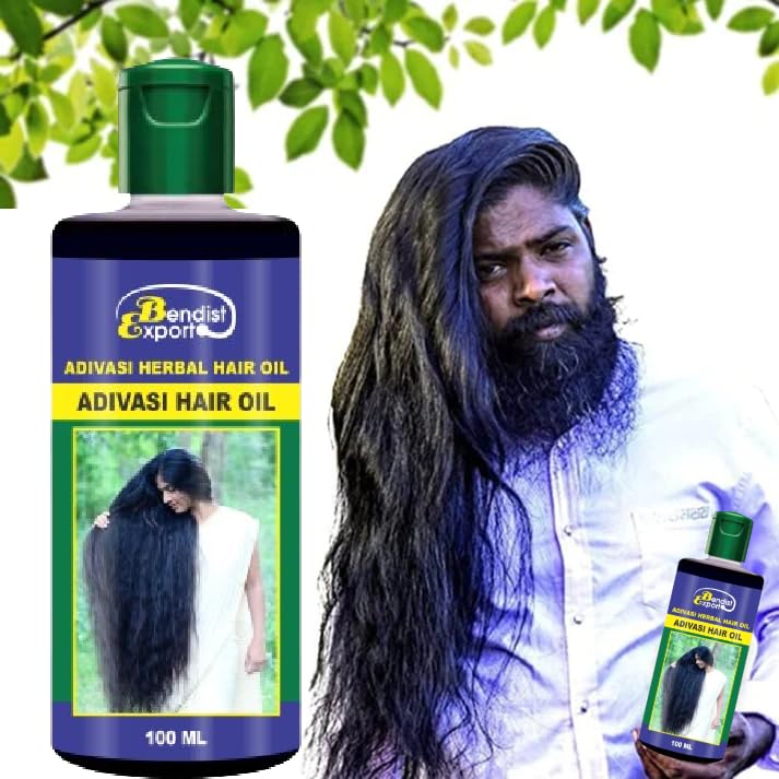 Adivasi hair oil original, Adivasi herbal hair oil for hair growth, Hair Fall Control, For women and men,100 ml Pack Of 1